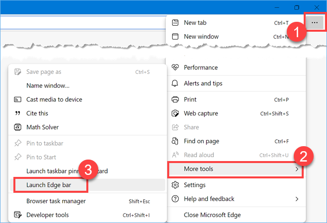 如何在Microsoft Edge中使用Edge Bar