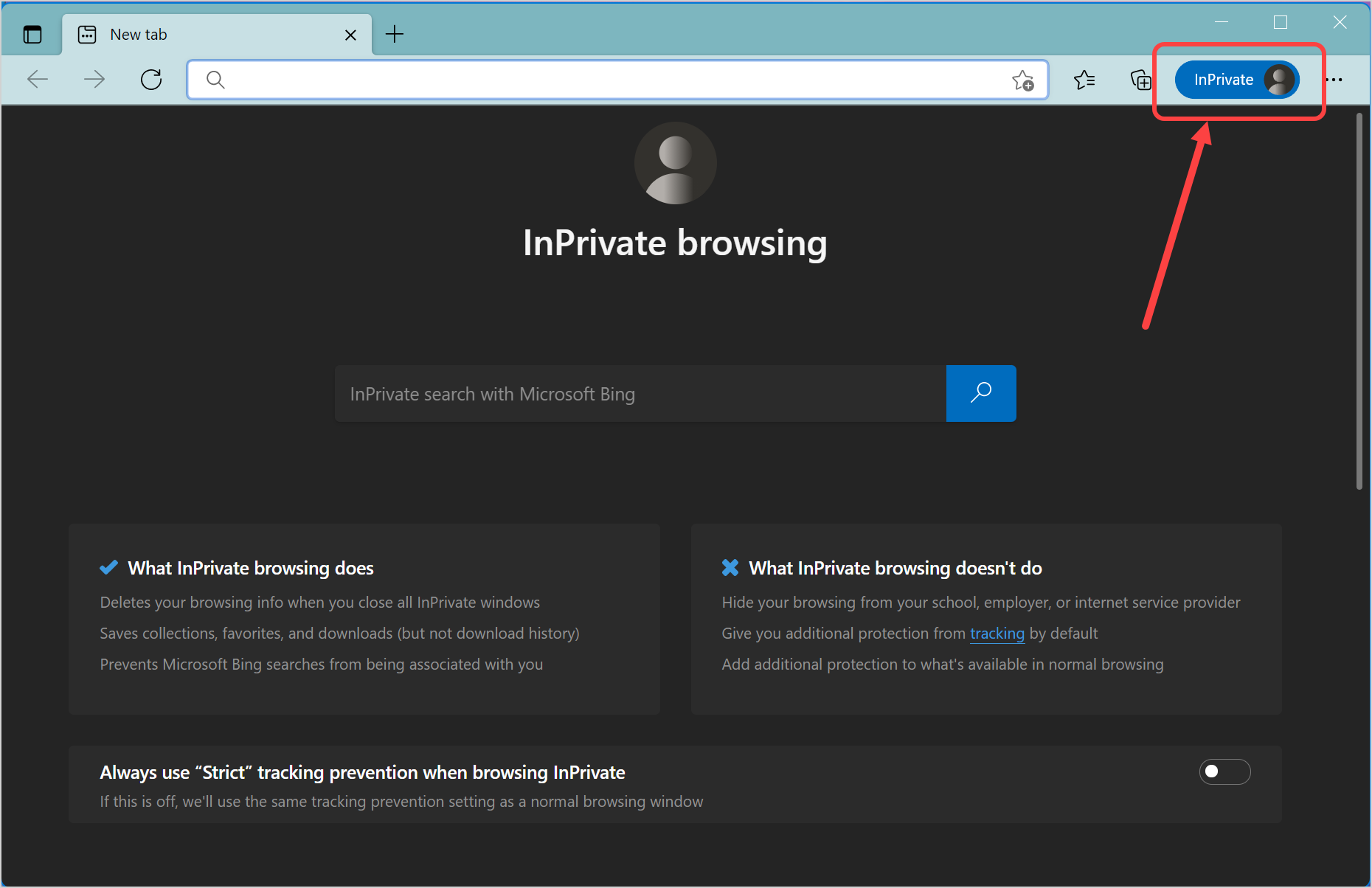 如何以InPrivate模式打开Microsoft Edge