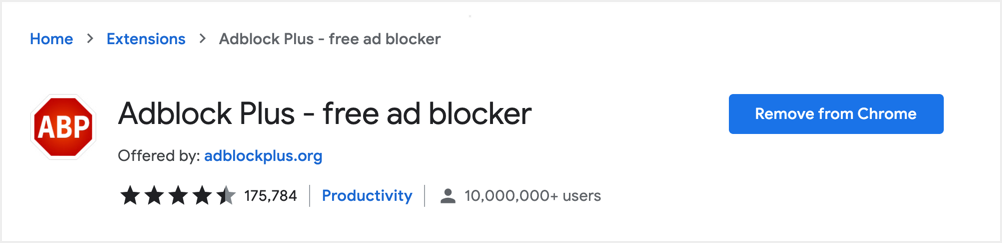 安装 Adblock Plus
