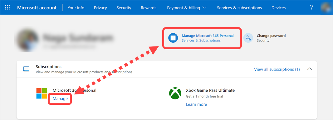 管理 Microsoft 365 订阅