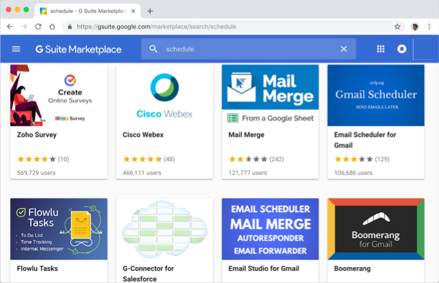 G Suite 市场