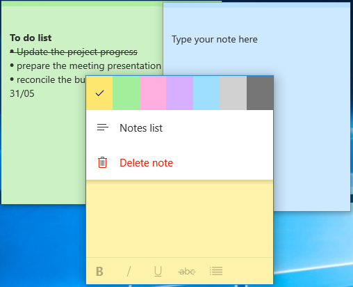 desktop sticky notes mac and windows