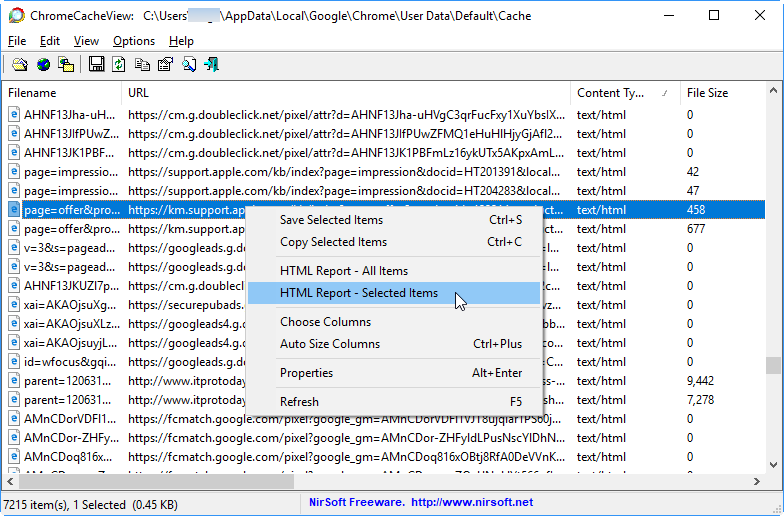 从 Chrome 缓存中查看缓存文件