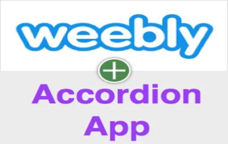 如何在Weebly中添加Accordion应用程序