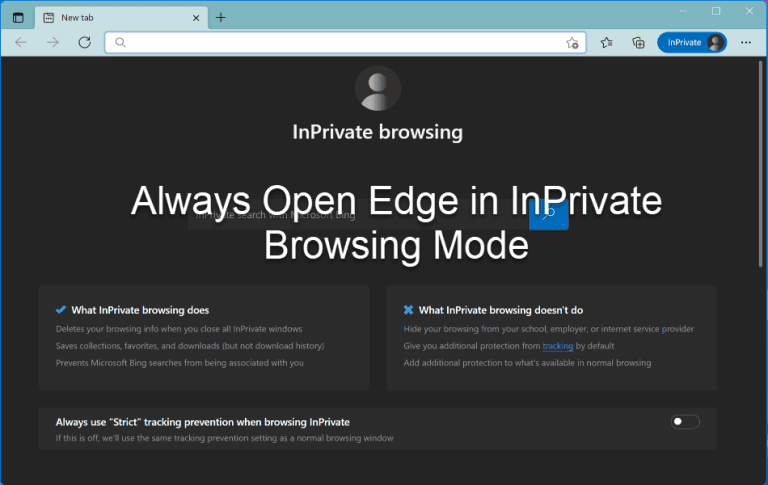 如何以InPrivate模式打开Microsoft Edge