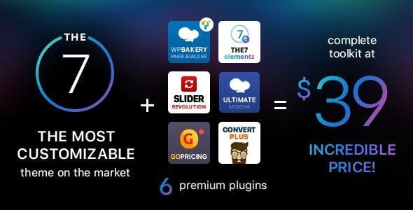 The7 Multi Purpose Website Building Toolkit for WordPress 1