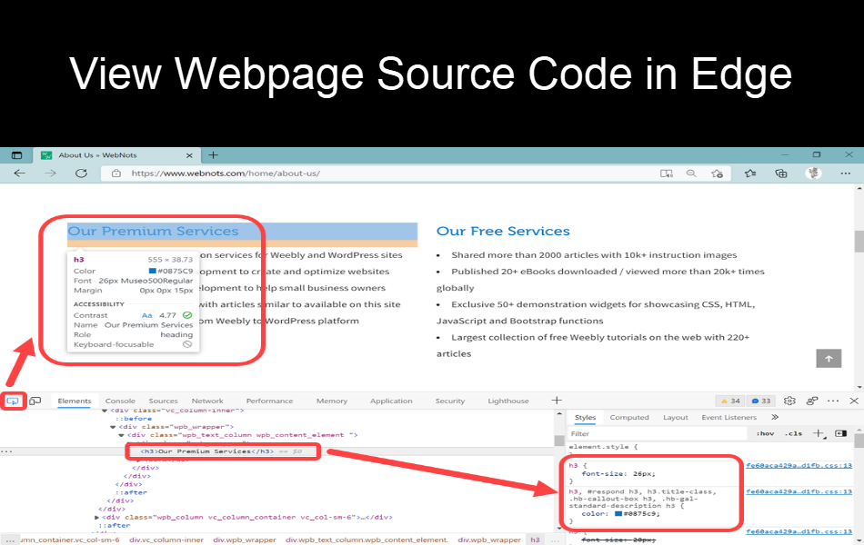 How To View Website Source Code In Microsoft Edge Webnots Www vrogue co