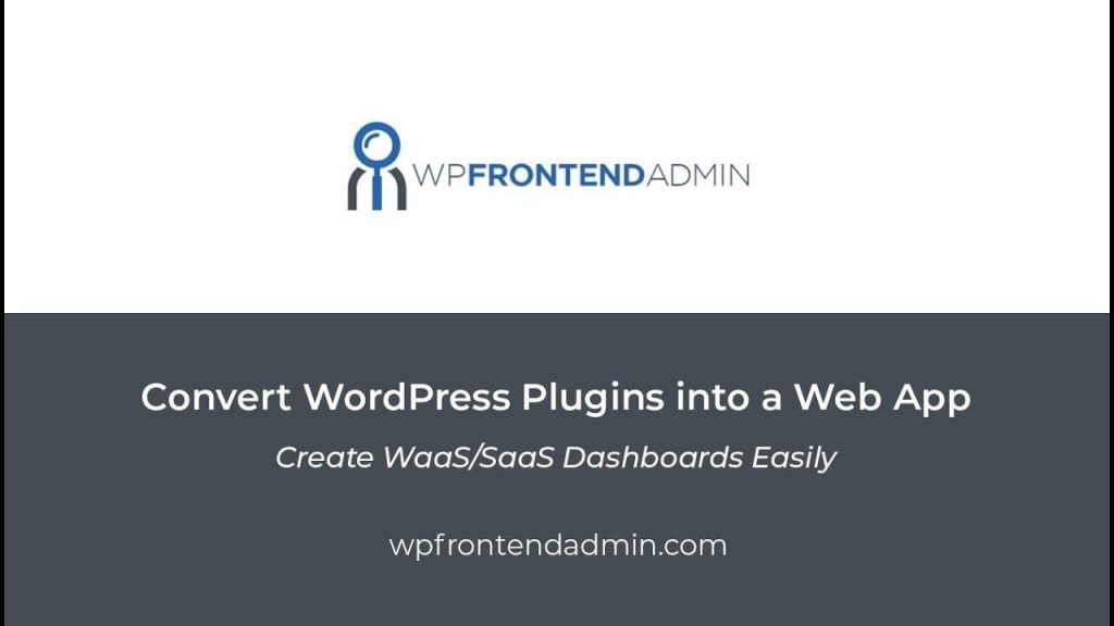 WordPress前端仪表板插件WP Frontend Admin Premium