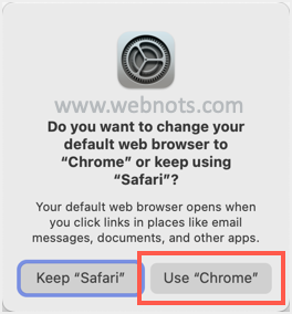 确认使用 Chrome