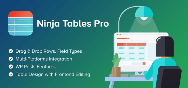 WordPress表格构建器插件Ninja Tables Pro