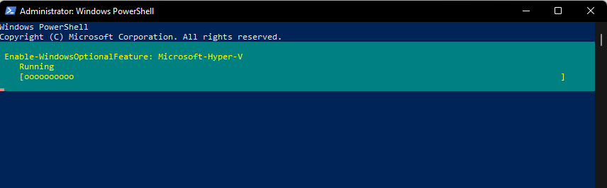 启用 hyper v windows 11 powershell