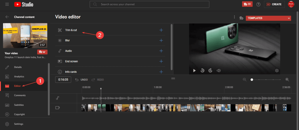 Youtube Studio Video Editor Trim Option.png