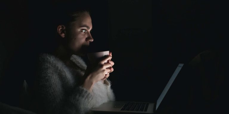 Woman Watching Something In The Dark.jpg