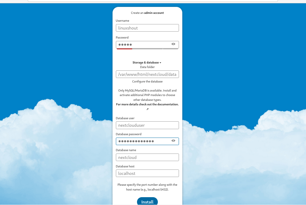 配置 Nextcloud