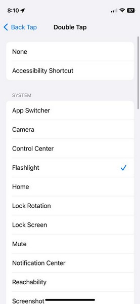 返回点击设置配置 iPhone 5