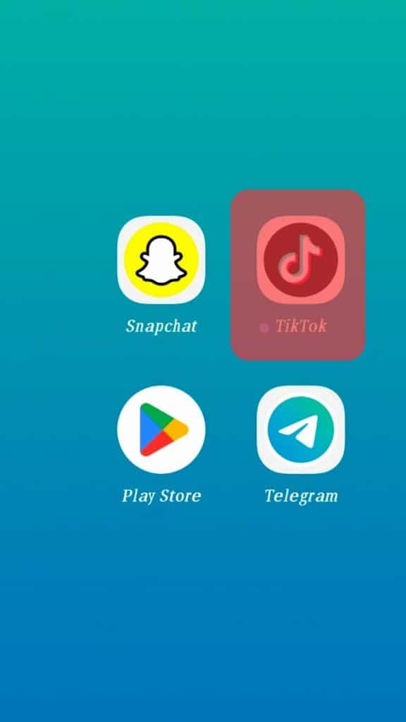 启动您的 Tiktok Android 移动应用