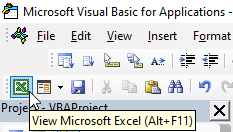 单击查看 Microsoft Excel 按钮