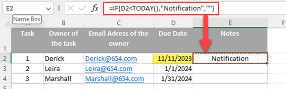 3 Ways to Set Up Email Reminders in Microsoft Excel