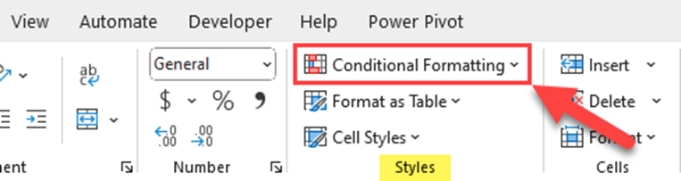 Conditional Formatting