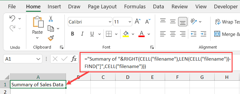 在 Excel 中，在工作表名称前附加文本的公式