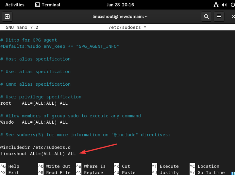 如何在Linux Debian 12中将用户添加到sudo组