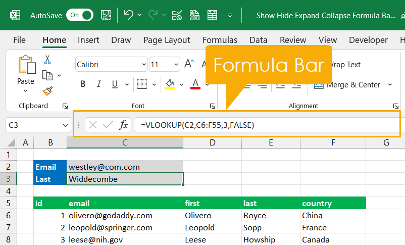 如何在Microsoft Excel中显示隐藏展开折叠公式栏 如何在Microsoft Excel中显示隐藏展开折叠公式栏