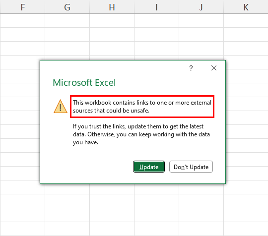 在Microsoft Excel中断开链接的7种方法