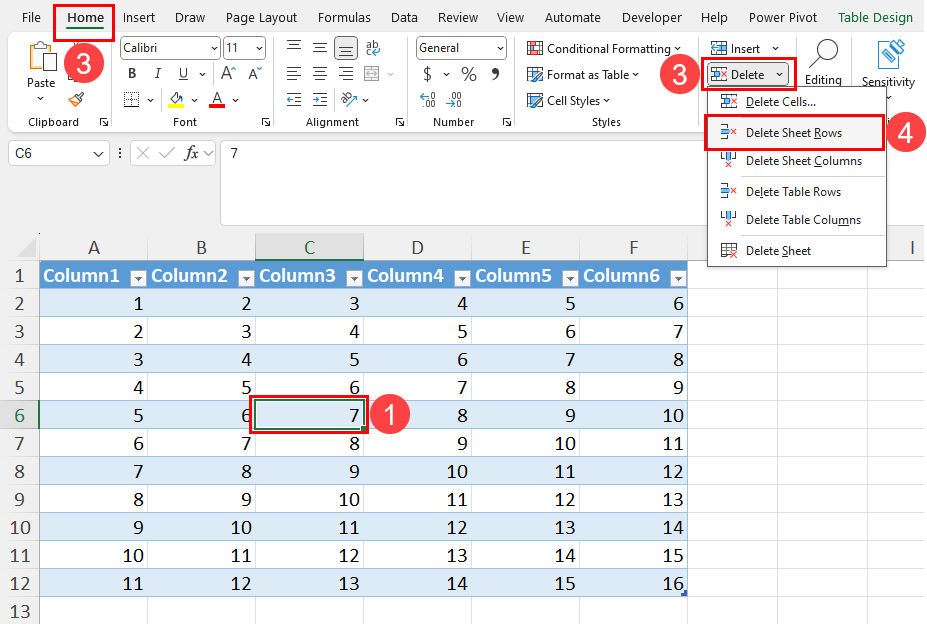 在Microsoft Excel中删除行的5种最佳方法