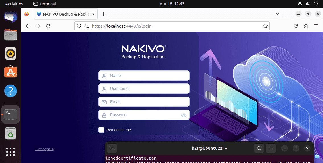 如何在Ubuntu Linux上安装Nakivo Backup & Replication