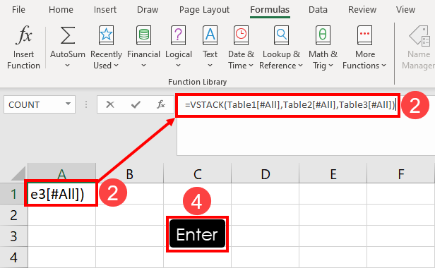 在Microsoft Excel中将多个表复制到一个表的4种方法