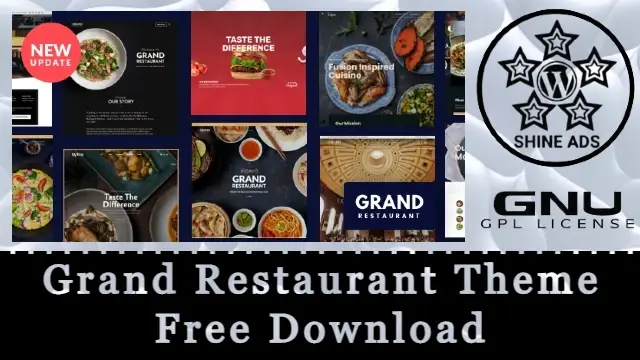 咖啡厅餐厅食品WordPress主题Grand Restaurant