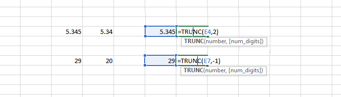 如何在Excel中使用TRUNC函数