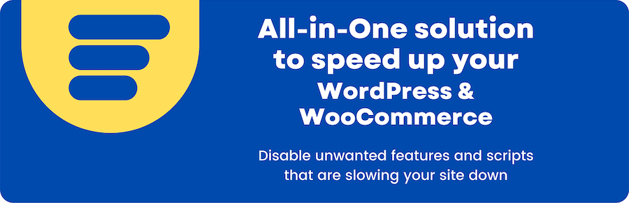 提高woocommerce网站速度插件disable Bloat For Wordpress & Woocommerce