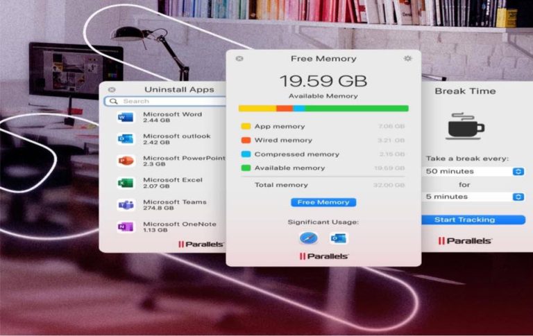 Parallels Toolbox与Parallels Desktop应用程序结合使用