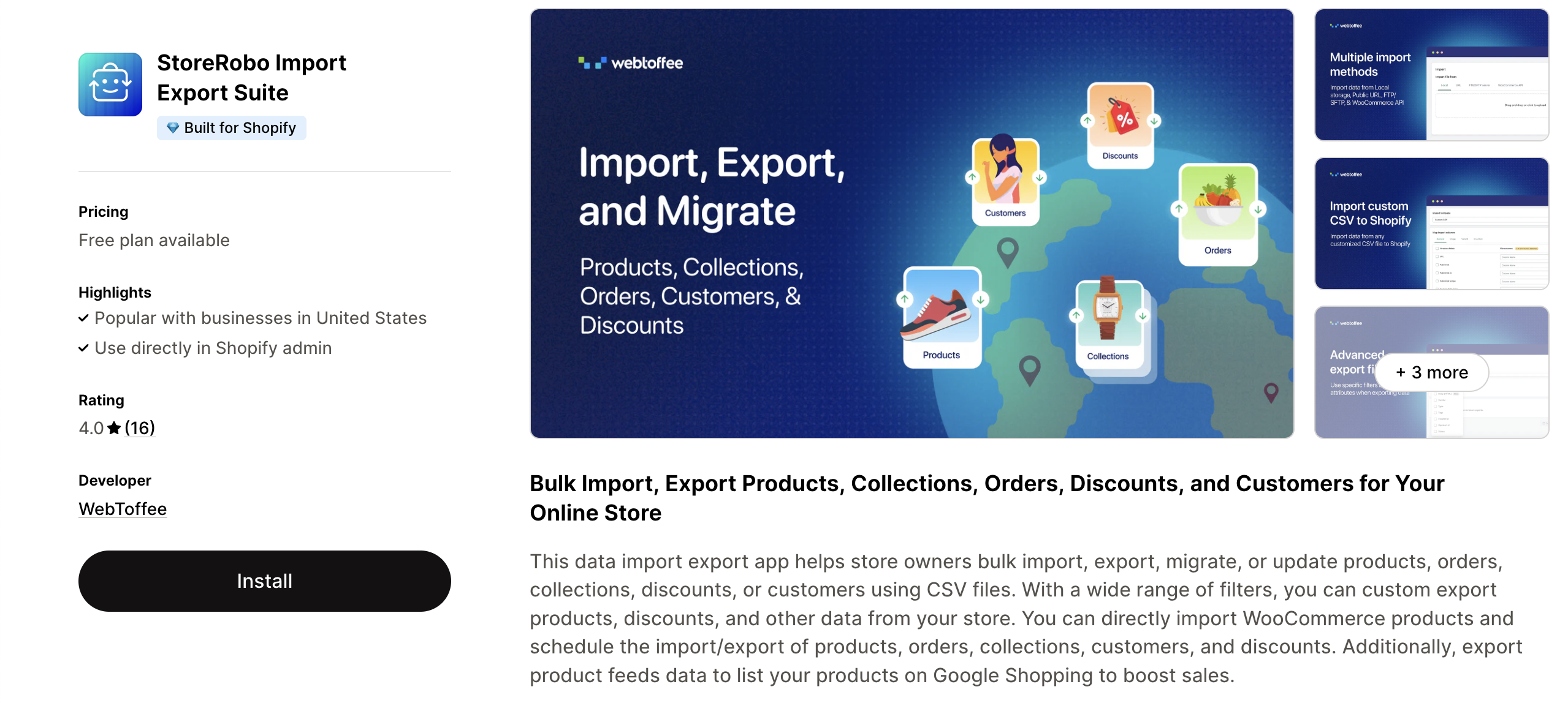 StoreRobo Import Export Suite